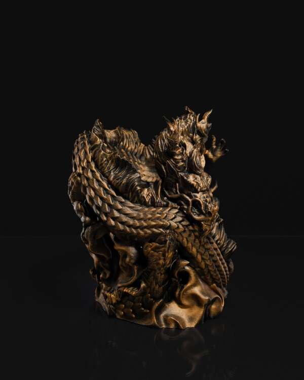 Chinese Dragon Wine Holder - imagine 3