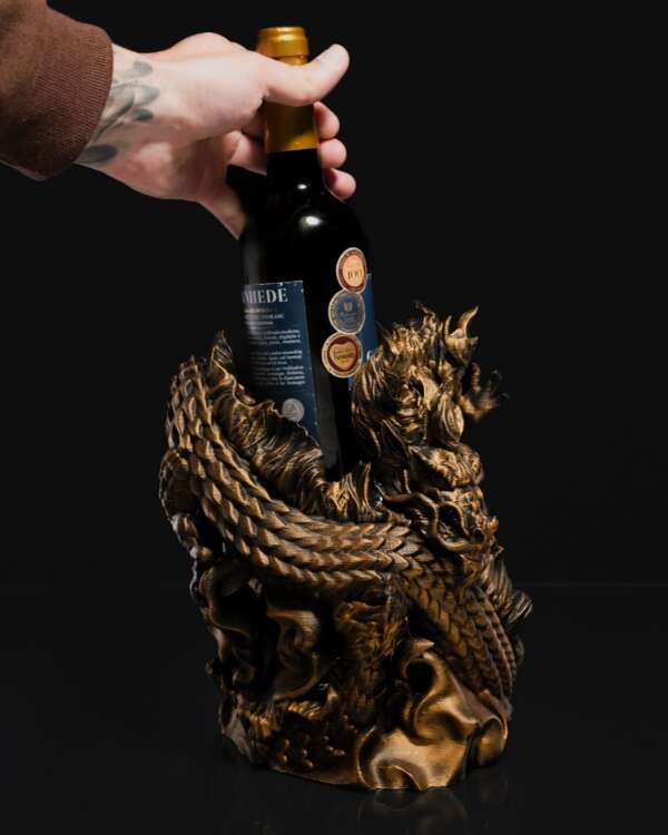 Chinese Dragon Wine Holder - imagine 4