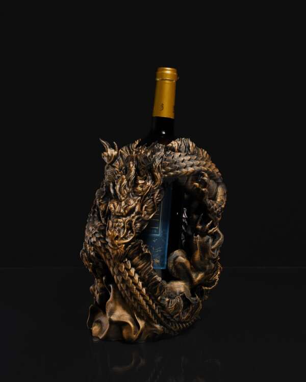 Chinese Dragon Wine Holder - imagine 5
