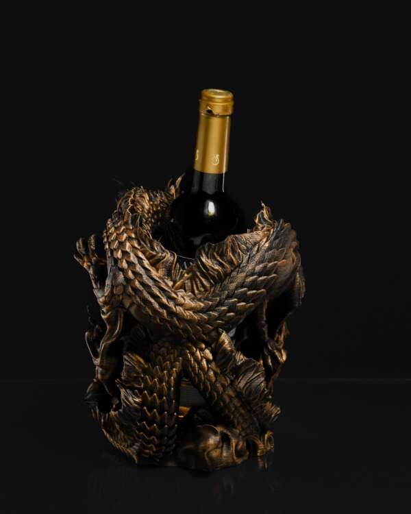 Chinese Dragon Wine Holder - imagine 6