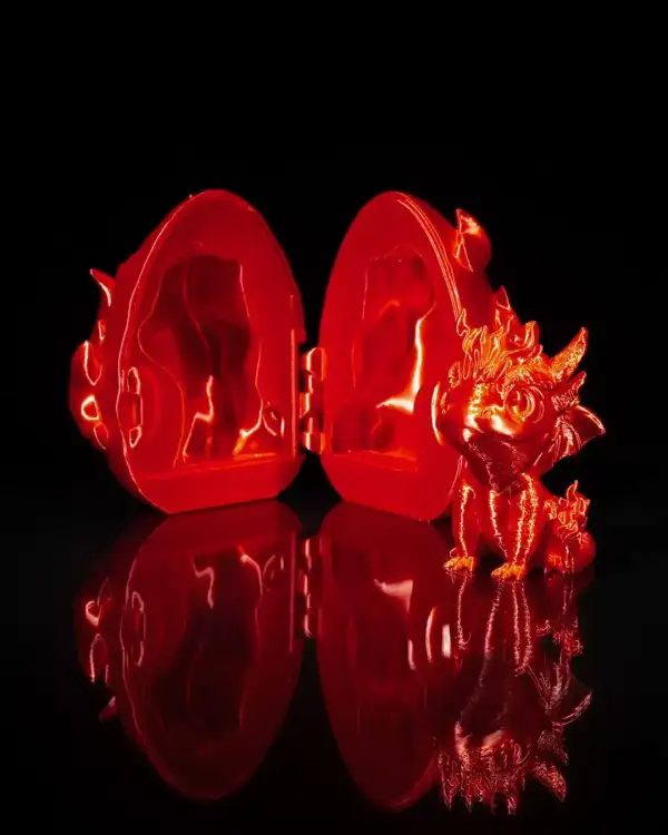 Dragon Egg - Fire – proiect STL 3D - imagine 3