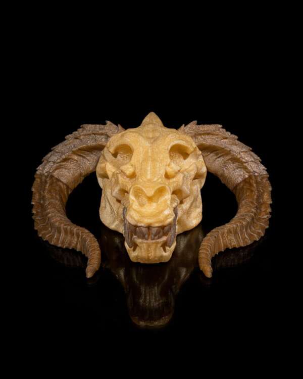 Gold Dragon Skull – proiect STL 3D - imagine 3