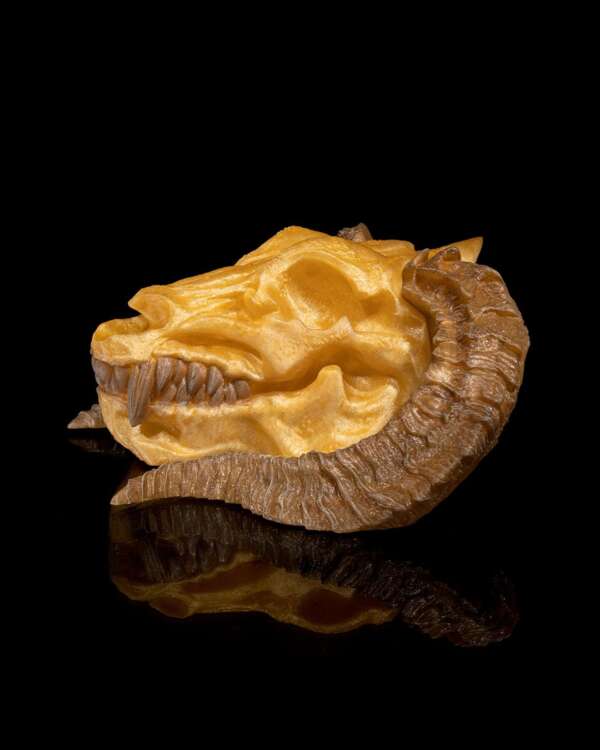 Gold Dragon Skull – proiect STL 3D - imagine 8