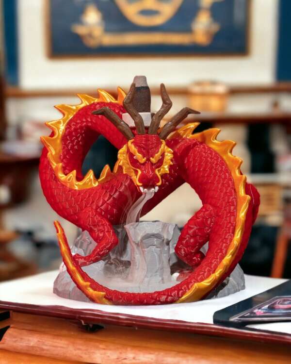 Misty-c Dragon Backflow Burner – proiect STL 3D - imagine 2