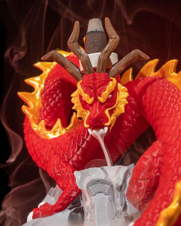 Misty-c Dragon Backflow Burner – proiect STL 3D - imagine 4