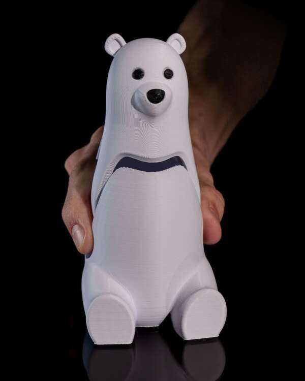 Polar Bear Trinket Box – proiect STL 3D - imagine 4