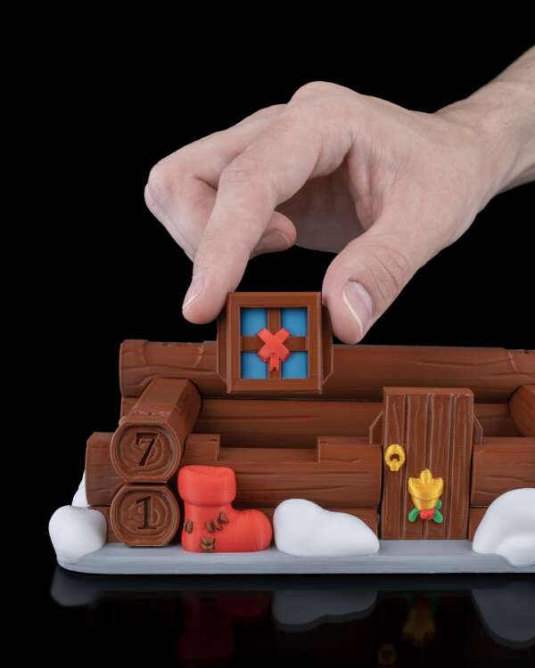Santa's Cabin Countdown – proiect STL 3D