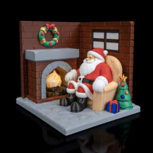 Santa's Living Room Table Lamp – proiect STL 3D