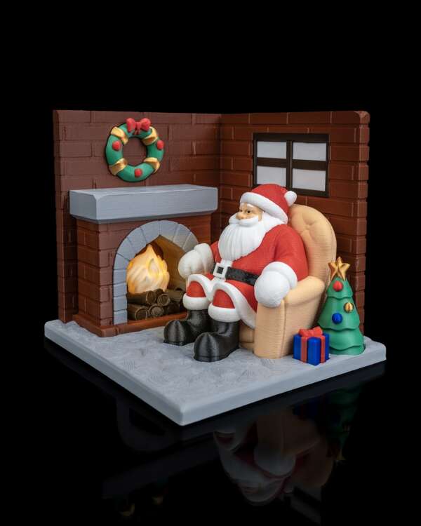 Santa's Living Room Table Lamp – proiect STL 3D
