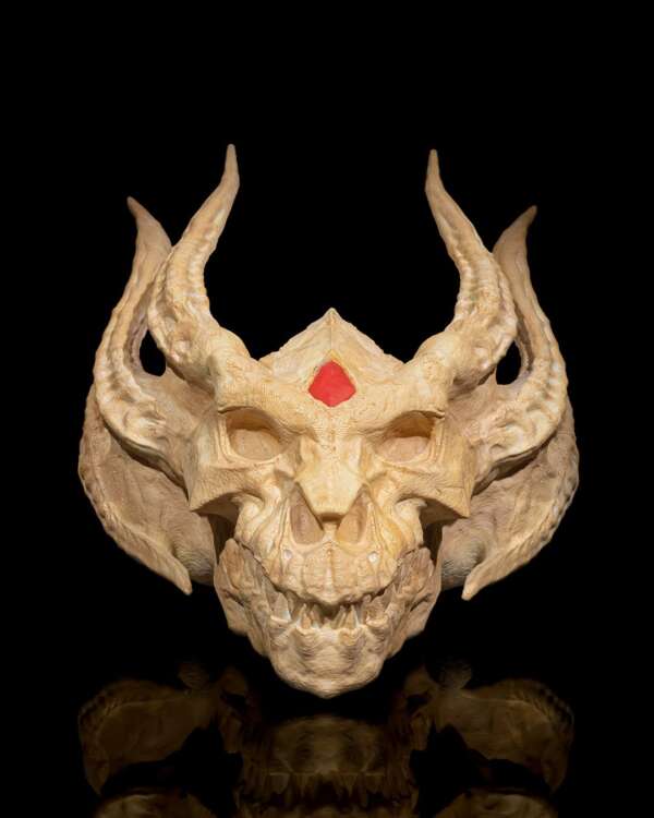 Silver Dragon Skull - imagine 3