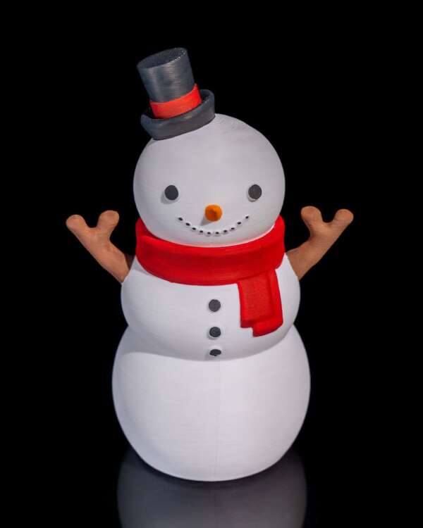 Snowman Cookie Stash – proiect STL 3D