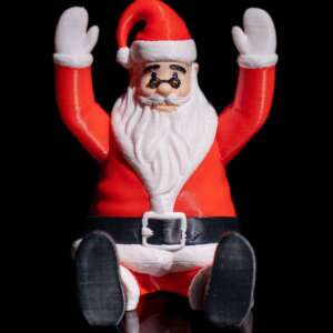 Supportive Santa Phone Holder