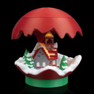 Winter's Glow Table Lamp – proiect STL 3D