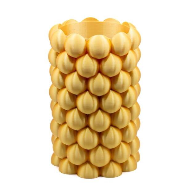 Honeycomb Luminance - vas decorativ imprimat 3D - imagine 4