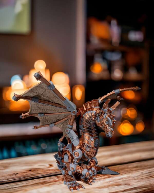 Epic Steampunk Dragon – proiect STL 3D - imagine 7