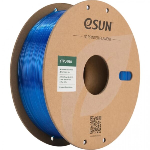 Filament eSUN eTPU 95A Transparent Blue