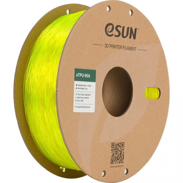 Filament eSUN eTPU 95A Transparent Yellow